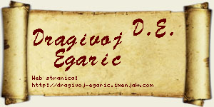 Dragivoj Egarić vizit kartica